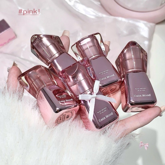 KekeMood Water Wave Condensed Mirror Lip Gloss Moisturizing And Plumping Lips Long-lasting Natural