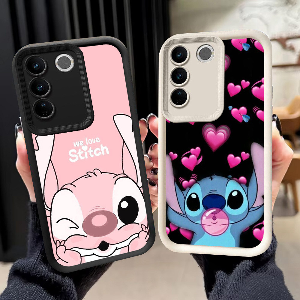 N-20 Cute Stitch Soft Casing untuk VIVO Y200e Y29 V27 Pro V27E