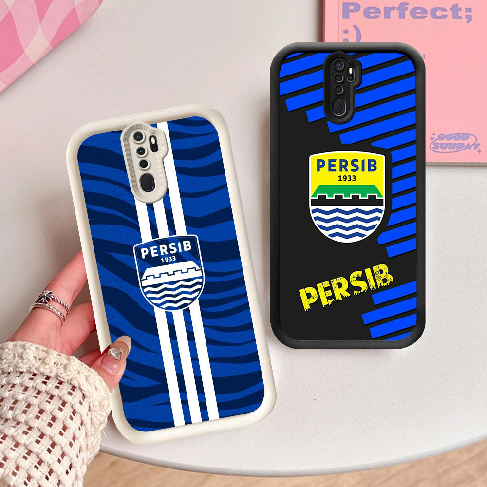 Casing untuk Silikon Hitam OPPO Reno F25 F23 F21 F19S F9 10 Pro 5G SA-18 Persib Bandung