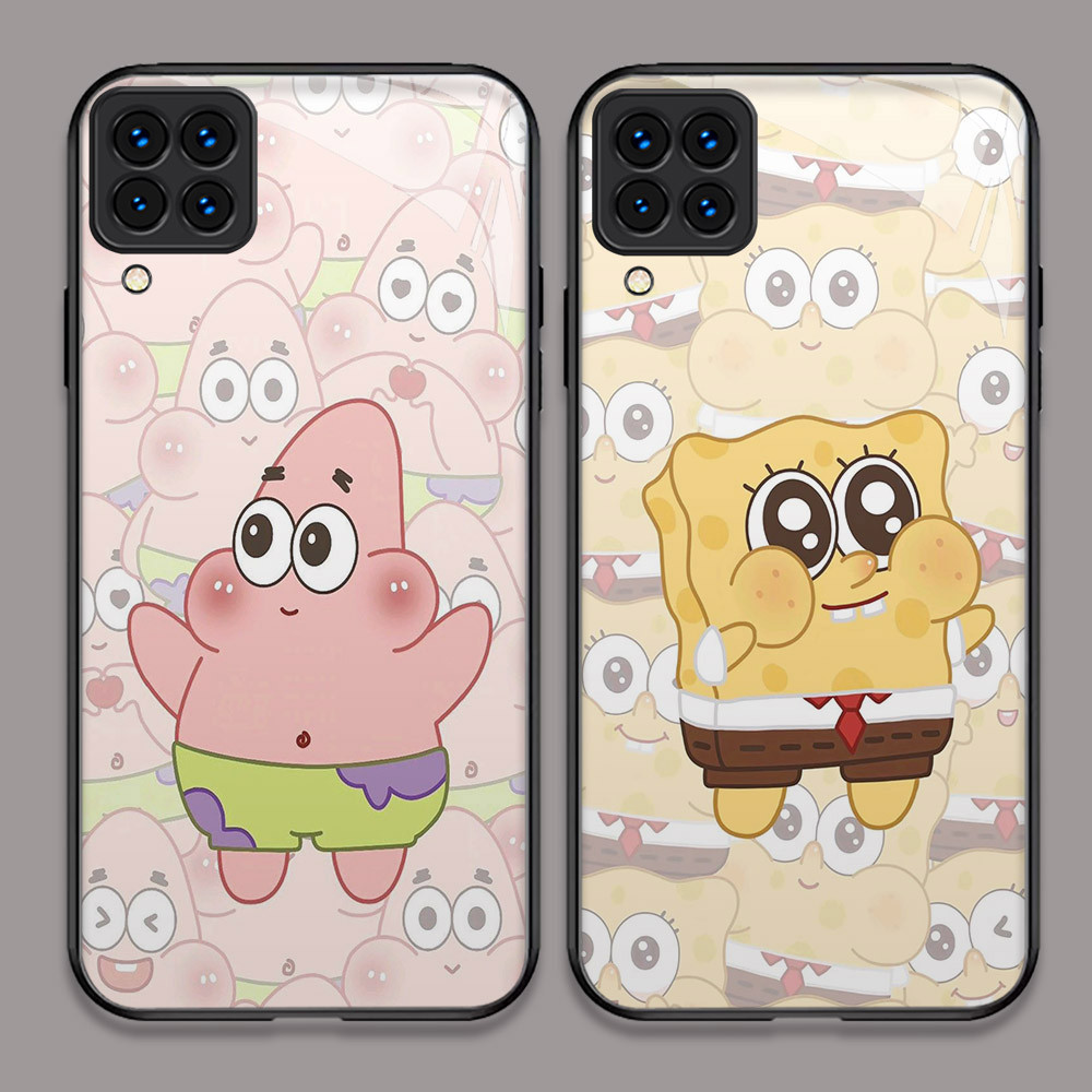 U-40 SpongeBob HD Kaca Casing untuk Samsung A22 M32 A12 M12 5G Case