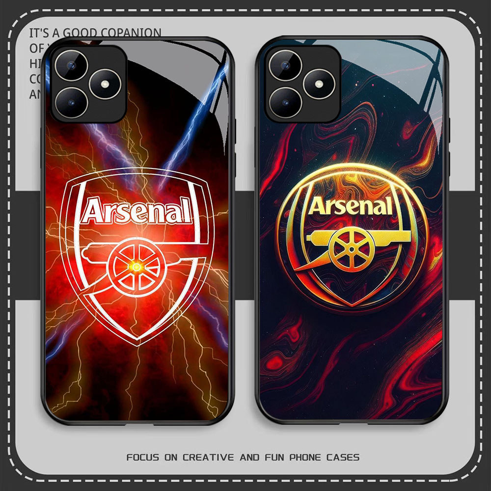 BQ-35 Arsenal-FC HD Glass Casing HP Realme 7i C67 C31 C55 C53 C33 C35 C17 GT 6 Narzo N53 50A Prime