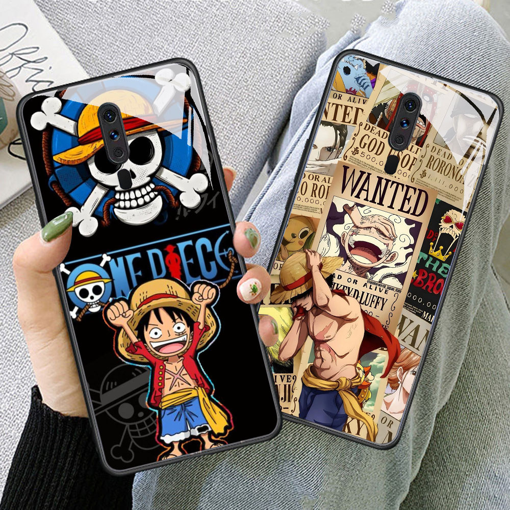 TS-78 Monkey D Luffy HD Glass Casing untuk OPPO A5 A9 F11 A9X Reno 2F 2Z Pro