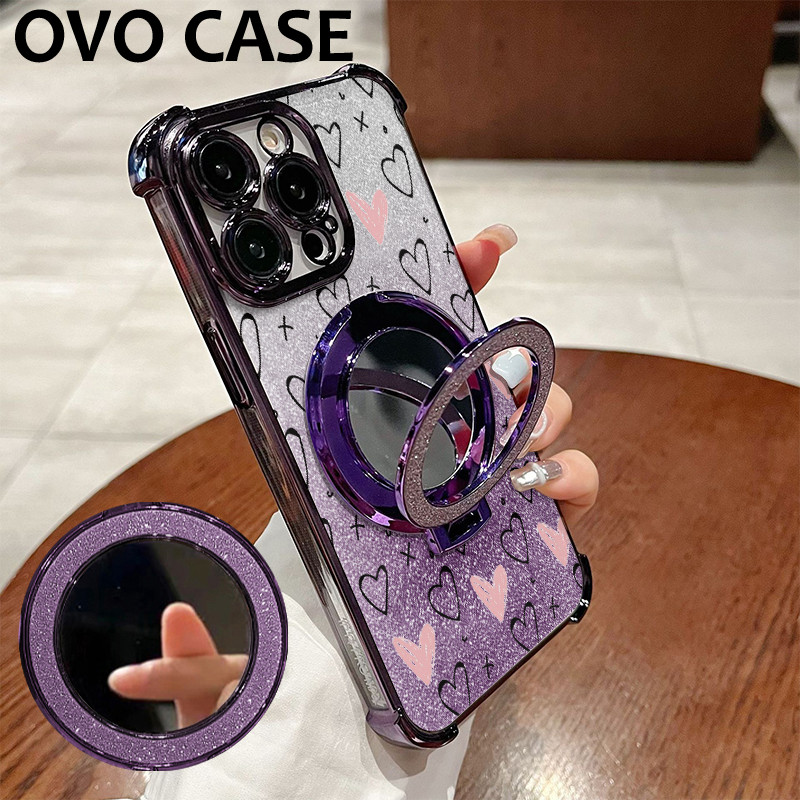 Glitter Card Case Oppo A18 A31 A12S A33 Dengan Stand Casing Oppo A36 A17 A37 A38 Cermin Oppo Casing 