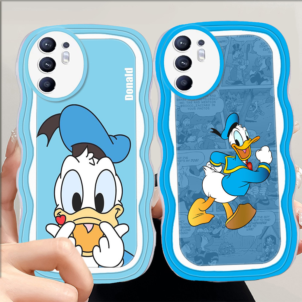 C-33 Donald duck Casing untuk OPPO Reno 4 4F 6 5 Lite 5G TPU Case