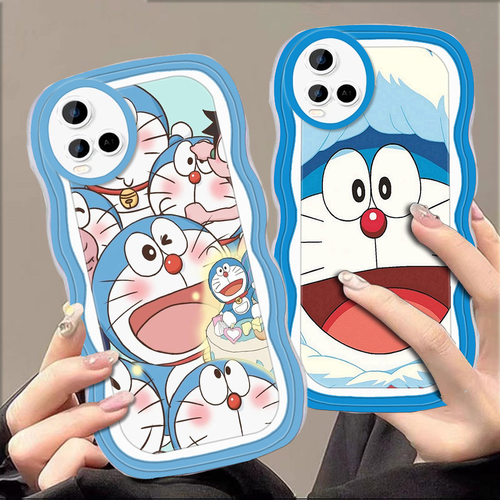 C-7 Cartoon Doraemon Casing untuk VIVO Y21e Y21 Y21s Y33 Y21a Y33s Y33t TPU Case
