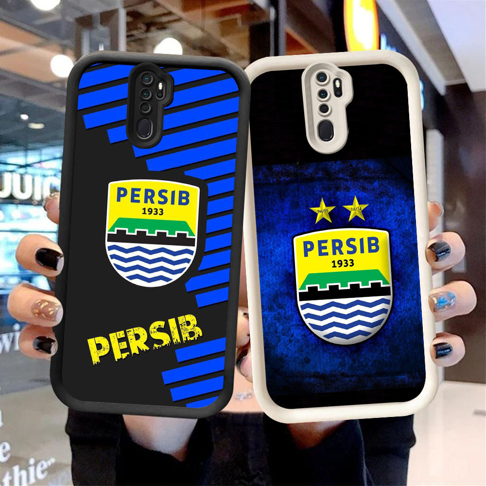 SD-70 PERSIB BANDUNG Shockproof Casing untuk OPPO A9 A5 F11 Reno 8T 2Z 2F Pro
