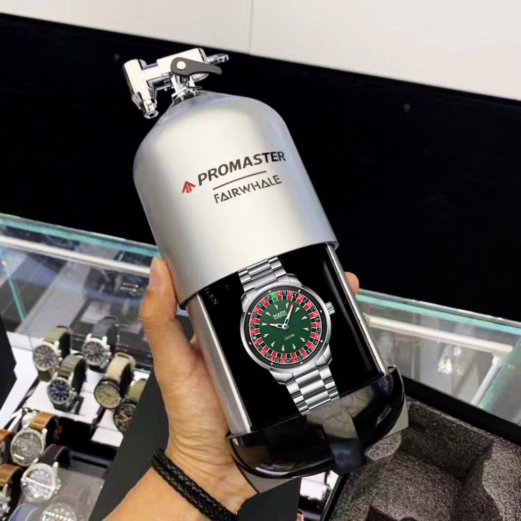 Jam Tangan Pria Quartz Mark Fairwhale Merek Roulette Rotatable Cross-Border