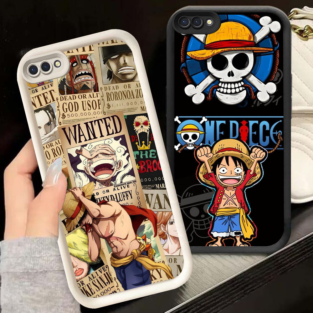 TS-78 Monkey D Luffy Shockproof Casing untuk OPPO A5 A5X A3S A1K A12E Realme 14 14T C2 C2s
