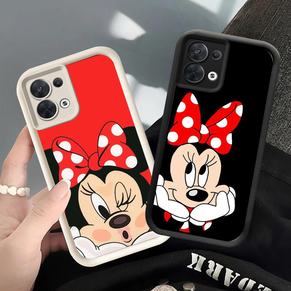 YS-100 Minnie Mouse Shockproof Casing untuk OPPO A5X F21 F21S K9X Reno 7 8 13F Find X5 Lite Pro