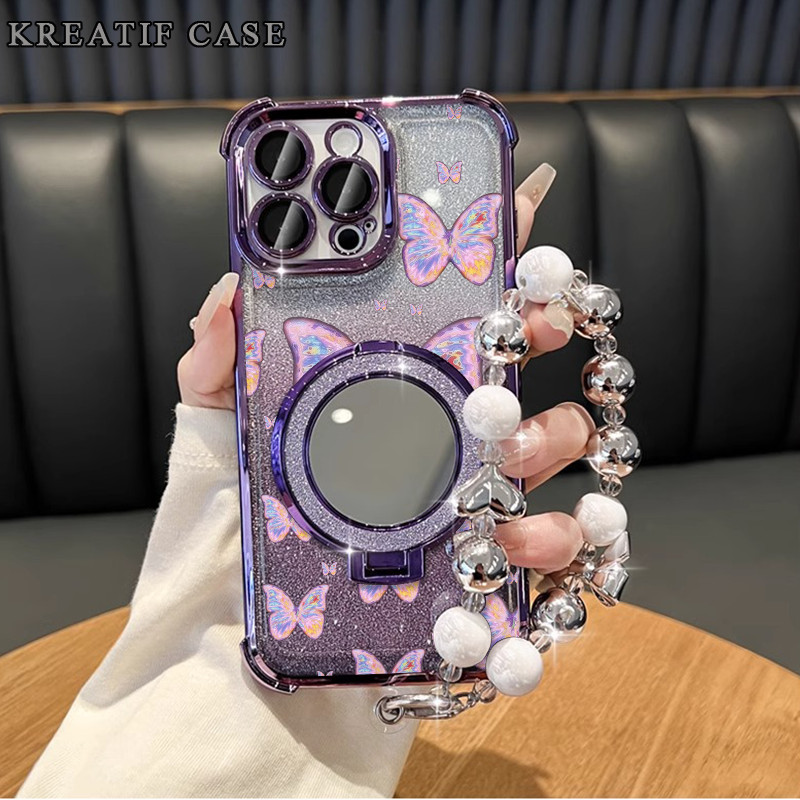 Case Oppo A3x A60 A5 2020 A7 Glitter Card Anti Jatuh Casing Oppo A3s A5s A12 A16 A33 A52 Oppo A17 A3