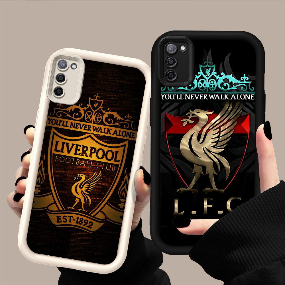 GK-43 Liverpool Silikon hitam putih Casing untuk Samsung S20 M21 A71 M30S A51 FE 2020