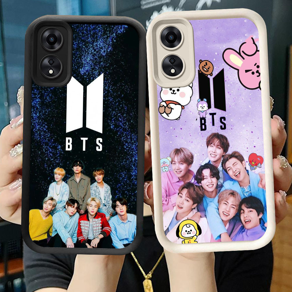 TS-44 BTS ARMY Shockproof Casing untuk OPPO A17 A38 A58 F23 A60 A18 A78 A98