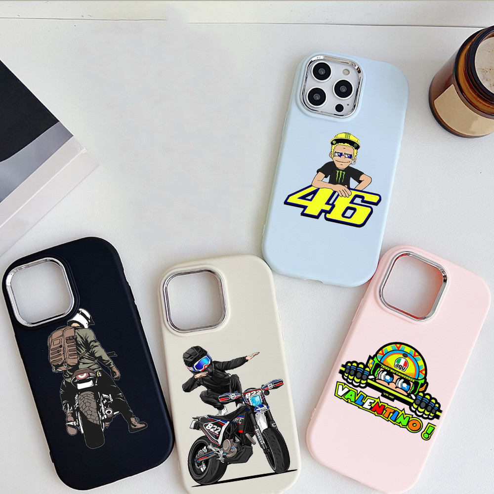 Casing Hp for iPhone 6 6s 7 8 Plus XR X XS Max Casing Ponsel Lembut Bingkai lensa berlapis mewah Kas