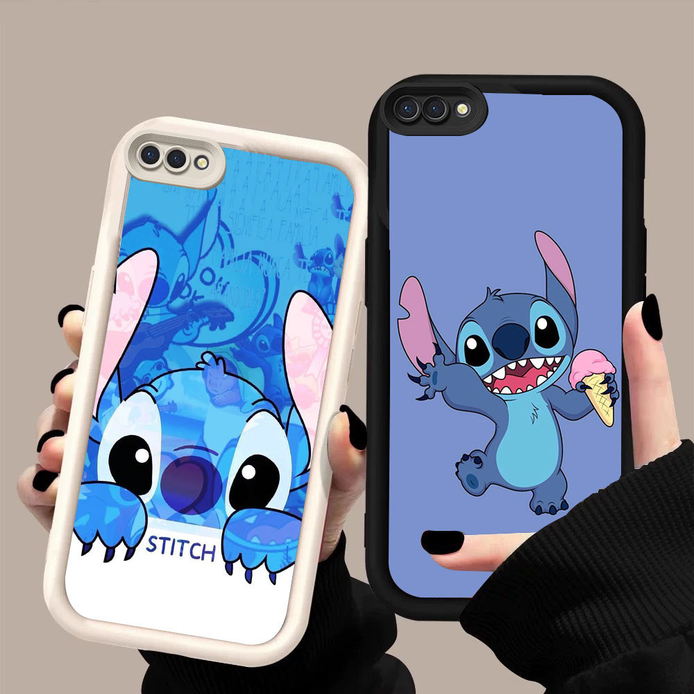 SD-22 Angel Stitch Shockproof Casing untuk OPPO A5 A5X A3S A1K A12E Realme 14 14T C2 C2s