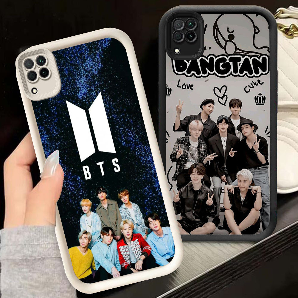 TS-44 BTS ARMY Shockproof Casing untuk Samsung A12 A22 J2 J4 J7 Pro Plus Prime 5G