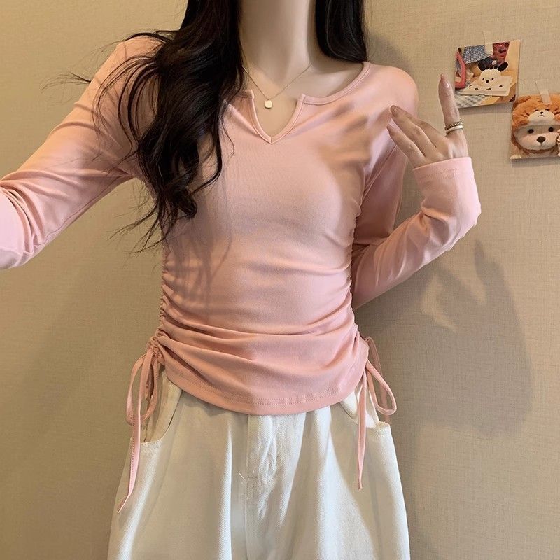 Baju Perempuan Pakaian Wanita Atasan Pelangsing untuk Lengan Panjang Bodycon Latihan Kostum Pelatiha