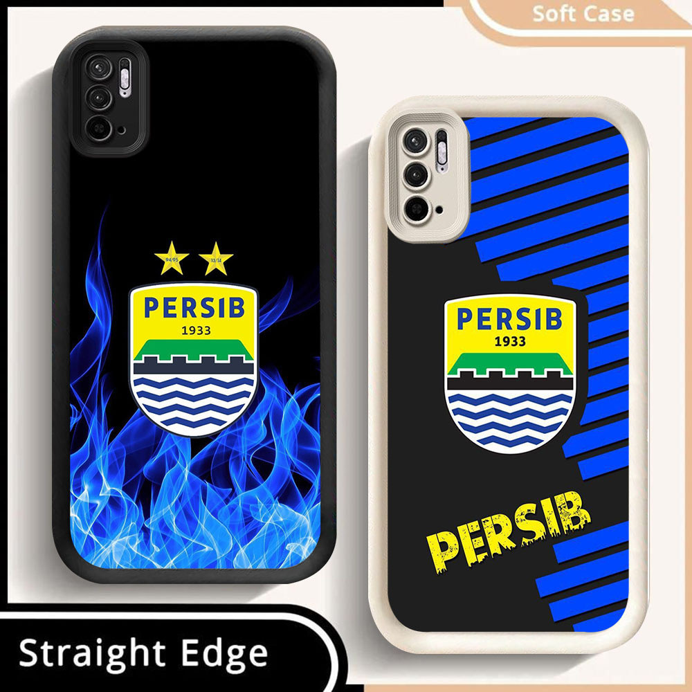 SD-70 PERSIB BANDUNG Shockproof Casing untuk Xiaomi Redmi Note 10 10T 10S Pova POCO M5S M4 Lite Pro