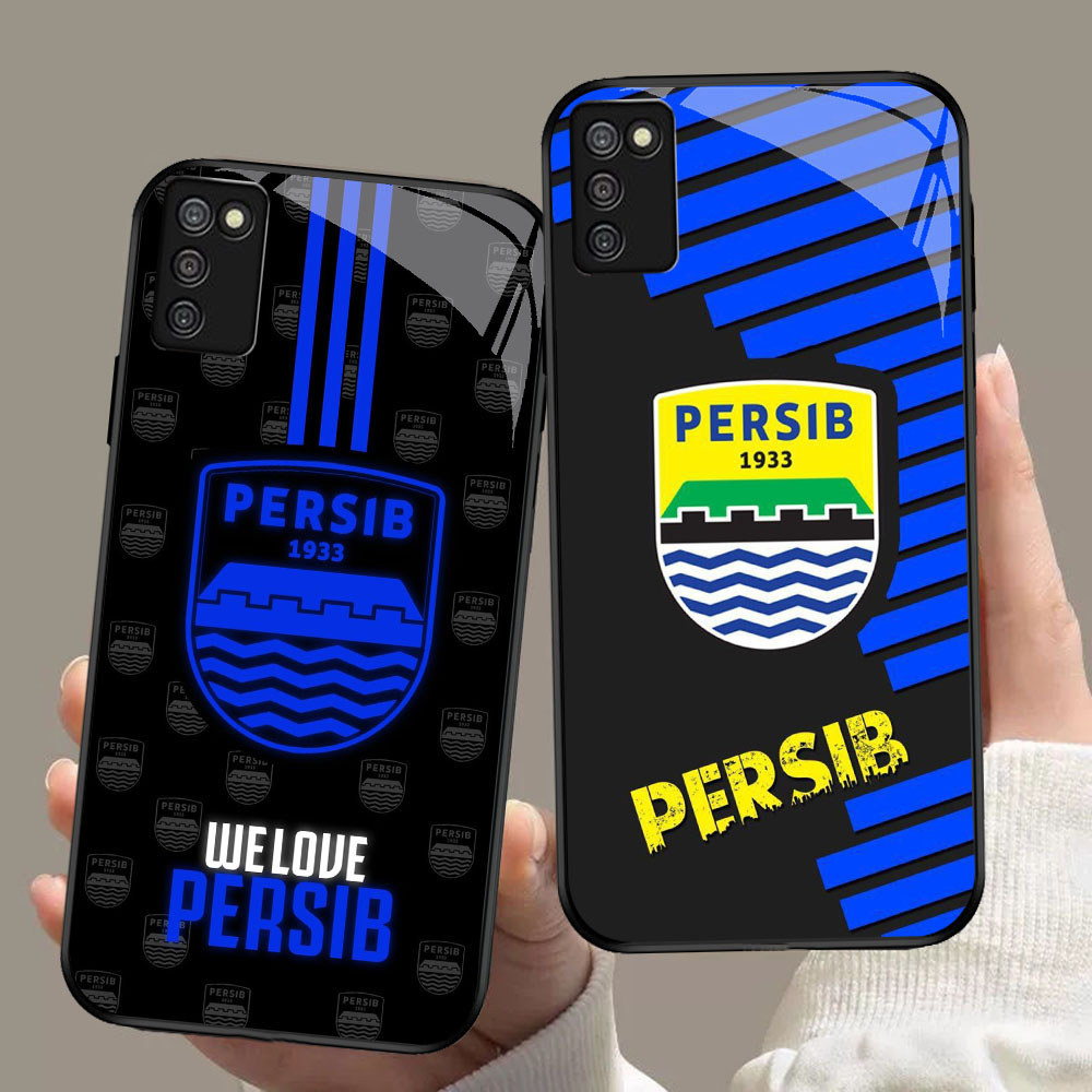 SD-70 PERSIB BANDUNG HD Glass Casing untuk Samsung A03S A71 M02S A02S A51