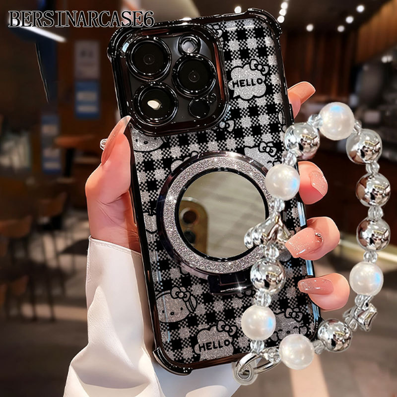 Case Redmi 13C A1 10 10C 13C 9T Case Dengan Stand Cermin Bracket Stand Soft Case Redmi Note 9 Note 1