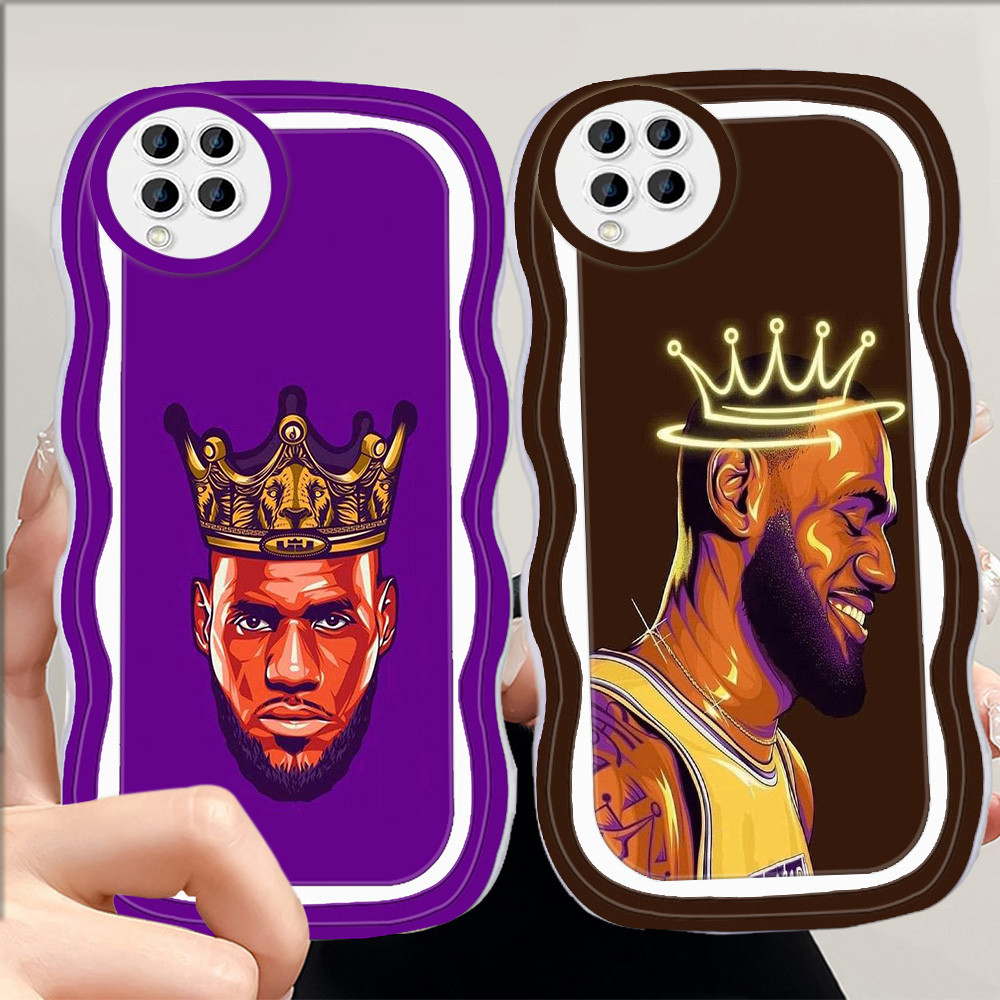 C-32 Basketball King James Casing untuk Samsung M33 M53 S24 FE A22 A12 M62 5G TPU Case