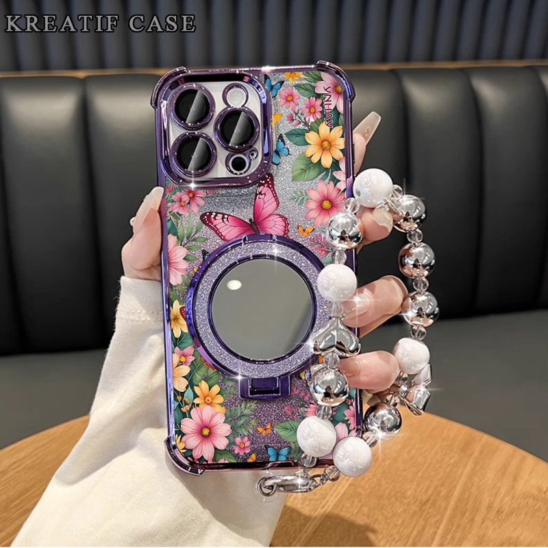 Case Oppo A3x A60 A5 2020 A7 Glitter Card Anti Jatuh Casing Oppo A3s A5s A12 A16 A33 A52 Oppo A17 A3