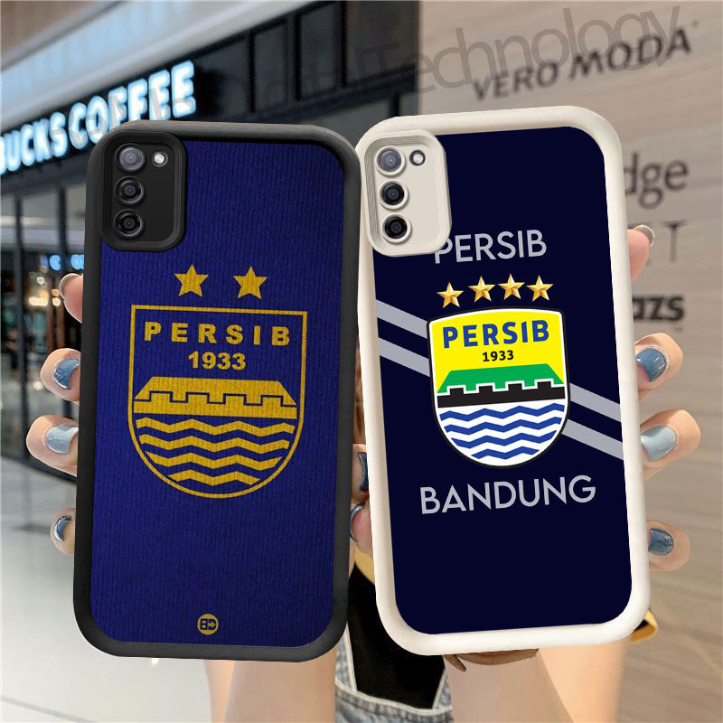 GK-69 Persib logo Silikon hitam putih Casing untuk Samsung S20 M21 A71 M30S A51 FE 2020