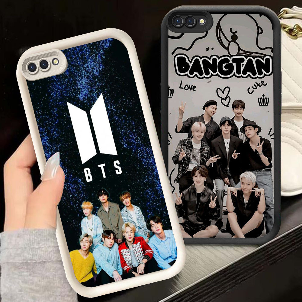 TS-44 BTS ARMY Shockproof Casing untuk OPPO A5 A5X A3S A1K A12E Realme 14 14T C2 C2s