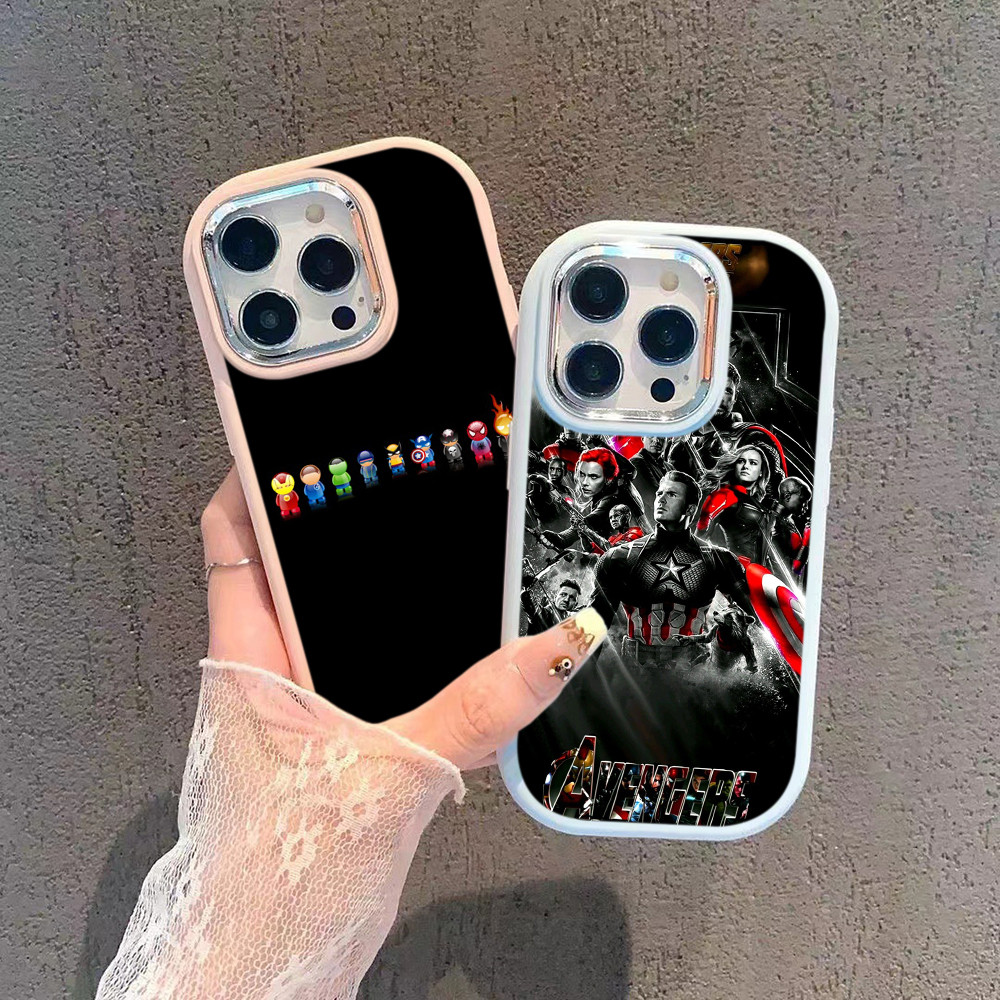 Softcase Silikon Plating Casing Hp Case untuk OPPO Reno13 F Reno11 F Reno8 T Reno7 Z 4G 5G KK58 Aven
