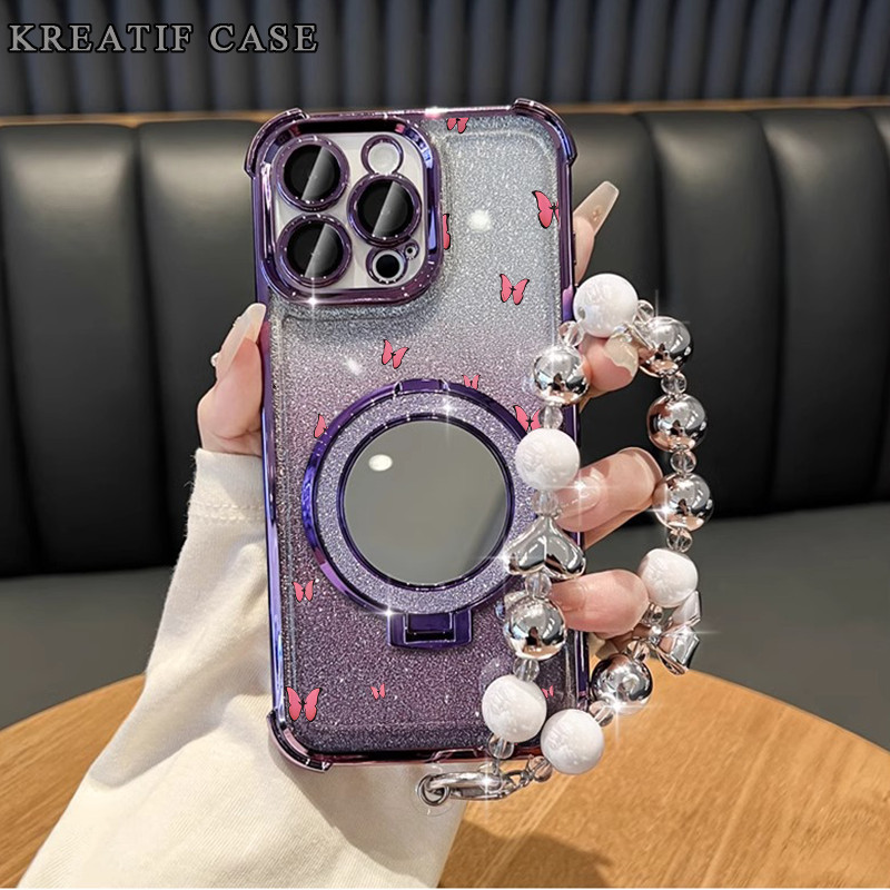 Case Oppo A3x A60 A5 2020 A7 Glitter Card Anti Jatuh Casing Oppo A3s A5s A12 A16 A33 A52 Oppo A17 A3