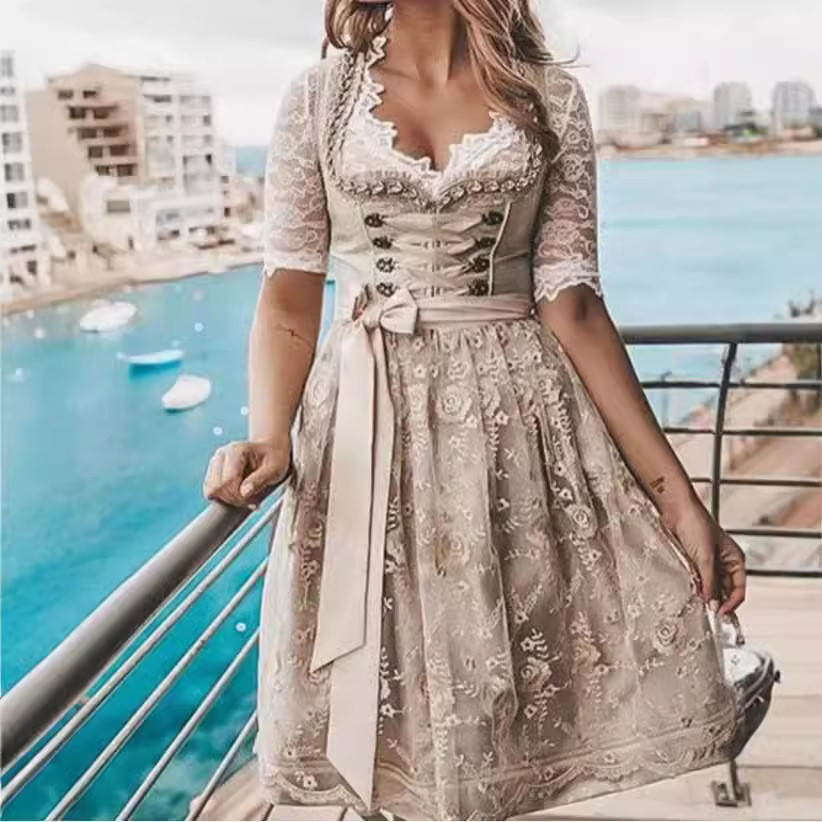 Dress Pakaian Wanita Gaun Cantik Tersedia 2025 Wish AliExpress Sumber  Eropa  Amerika Lengan Pendek 