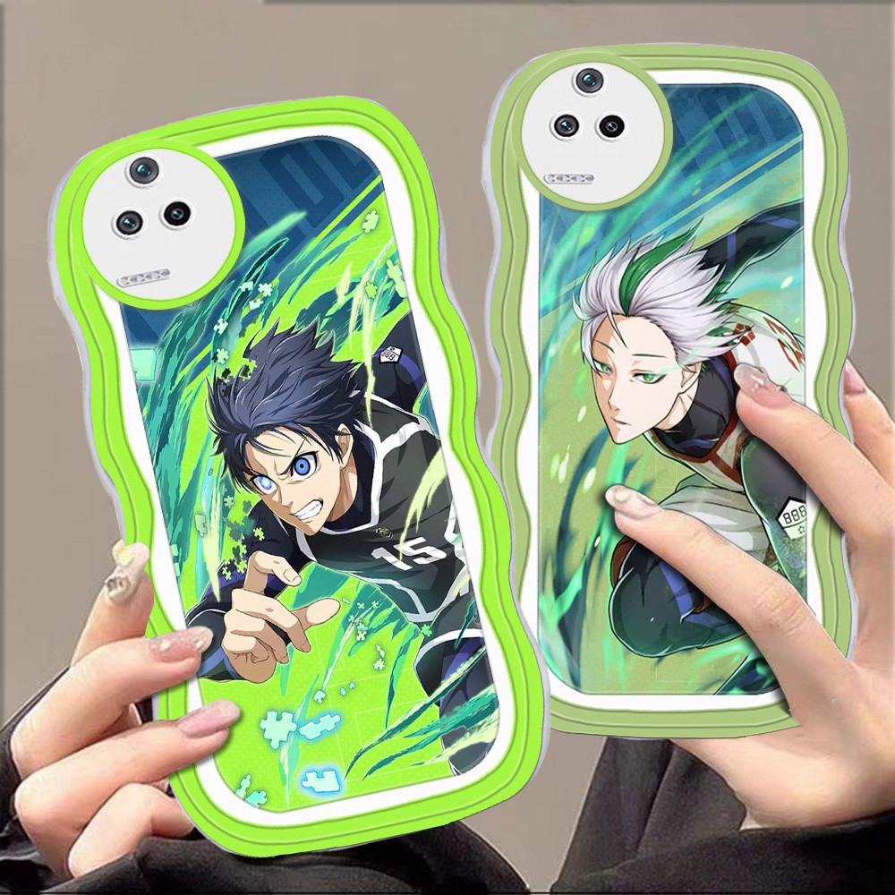 C-1 Blue Lock Casing untuk Xiaomi POCO F6 F4 F5 GT 5G TPU Case