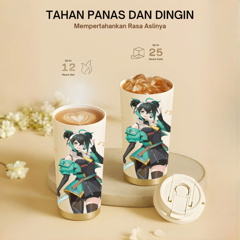 Tumbler Wanwan Mobile Legend | 500ml SUS 304 | Anti Bocor 100% | Tahan Panas & Dingin 12 Jam | Sedot
