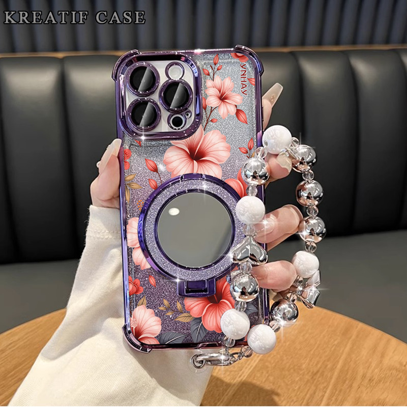 Case Oppo A3x A60 A5 2020 A7 Glitter Card Anti Jatuh Casing Oppo A3s A5s A12 A16 A33 A52 Oppo A17 A3