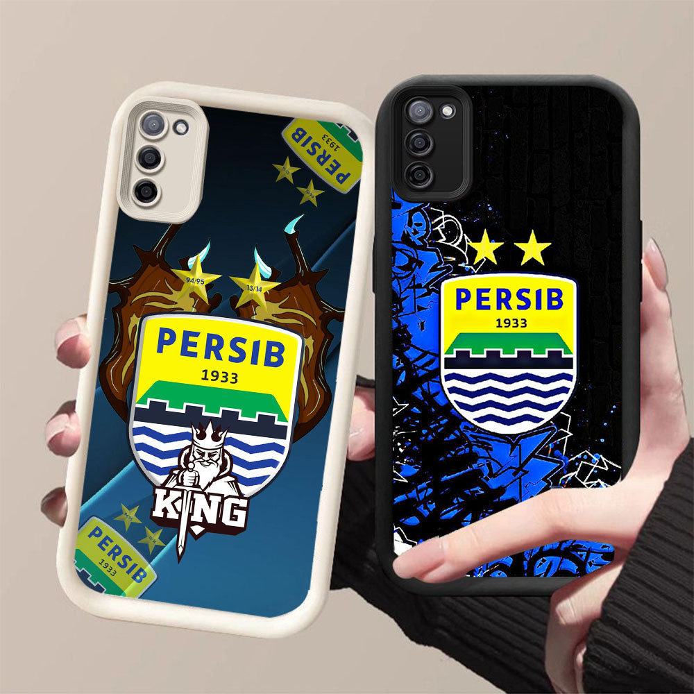 GK-39 Indonesian Persib Silikon hitam putih Casing untuk Samsung S20 M21 A71 M30S A51 FE 2020