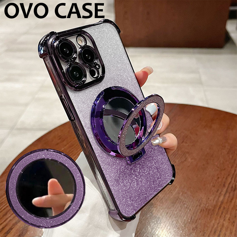 Glitter Card Case Oppo A18 A31 A12S A33 Dengan Stand Casing Oppo A36 A17 A37 A38 Cermin Oppo Casing 