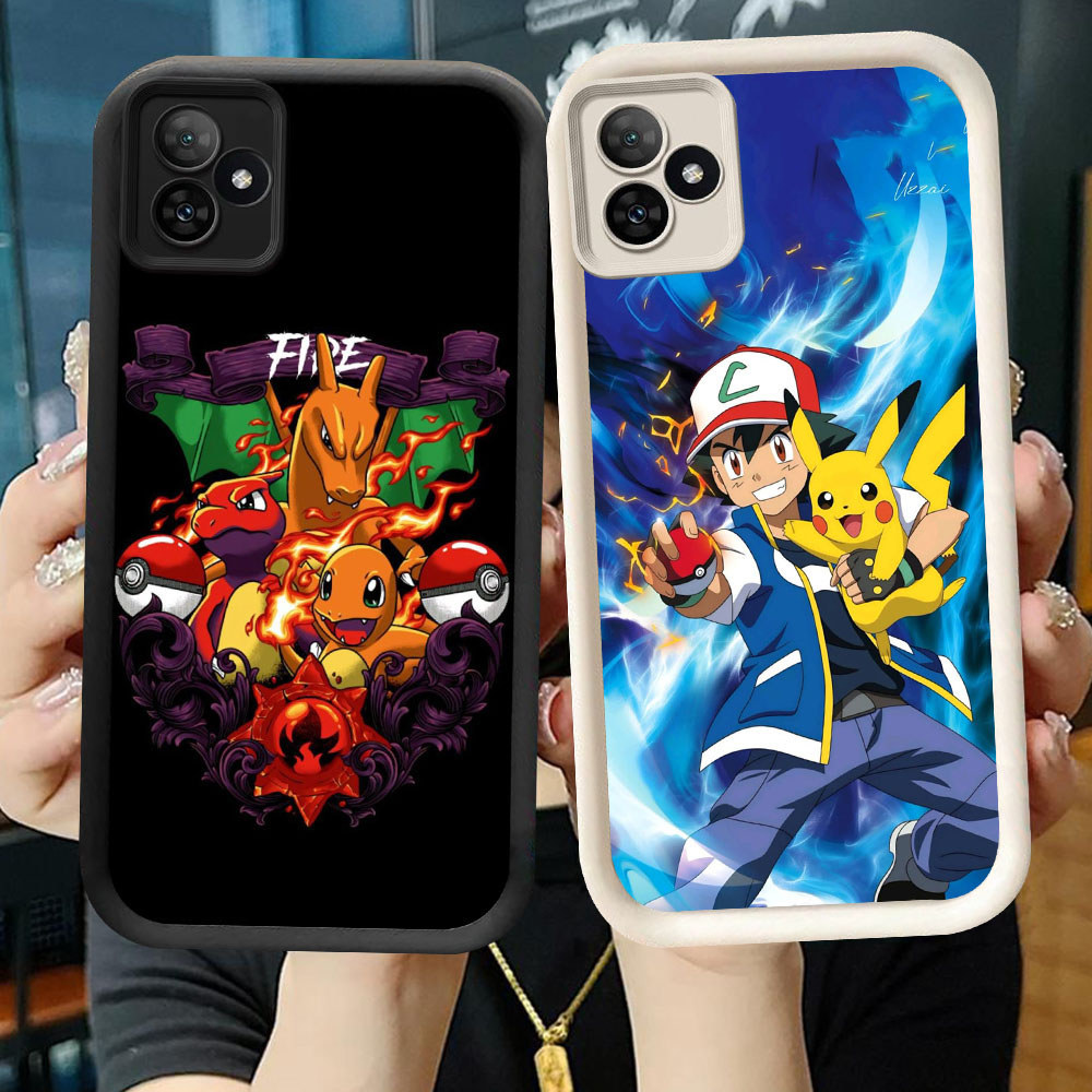 TS-87 Pokemon Shockproof Casing untuk Realme C53 C63 C61 C51 GT SE NEO6 6 Note 50 60 Narzo N61 N53