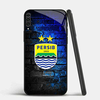 GK-39 Indonesian Persib Glass Casing untuk Samsung Note A70 10Plus A10 A70S A7 10 A50 A02 2018 Pro