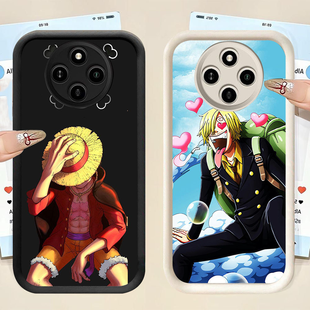 YS-74 Monkey D Luffy Shockproof Casing untuk Xiaomi Redmi 14C A3 A3X Poco X3 C75 C61 NFC Pro
