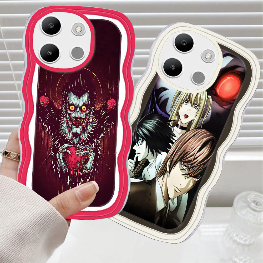 CA24 Death Note Casing untuk Xiaomi POCO M6 M7 Redmi 15C Note 13 13C Pro Plus 5G TPU Kasus Ponsel
