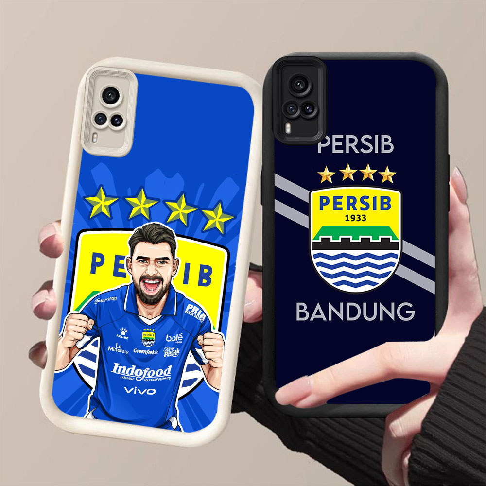 GK-69 Persib logo Silikon hitam putih Casing untuk VIVO Y51A Y51 Y51S V21 Y33 V21E Y31 Y53s Y73 2020