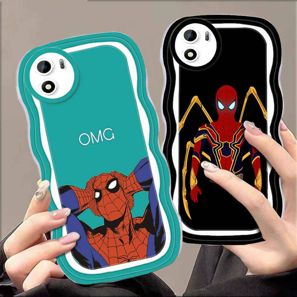 C-13 Spiderman Casing untuk VIVO Y15a Y15s Y01a Y01 TPU Case