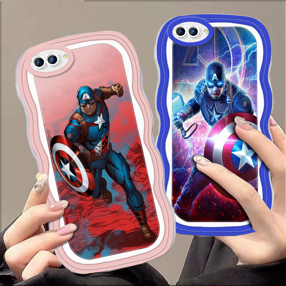 C-54 Captain America Casing untuk OPPO A39 A37 A71 A83 F1S Realme C2S A3S C2 F3 Plus TPU Case