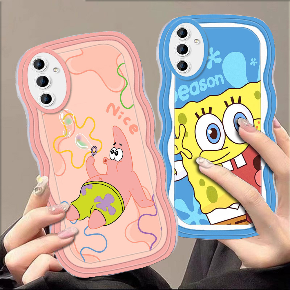 C-46 Spongebob Casing untuk Samsung A13 A32 A23 A53 A52S A72 A52 A33 5G TPU Case