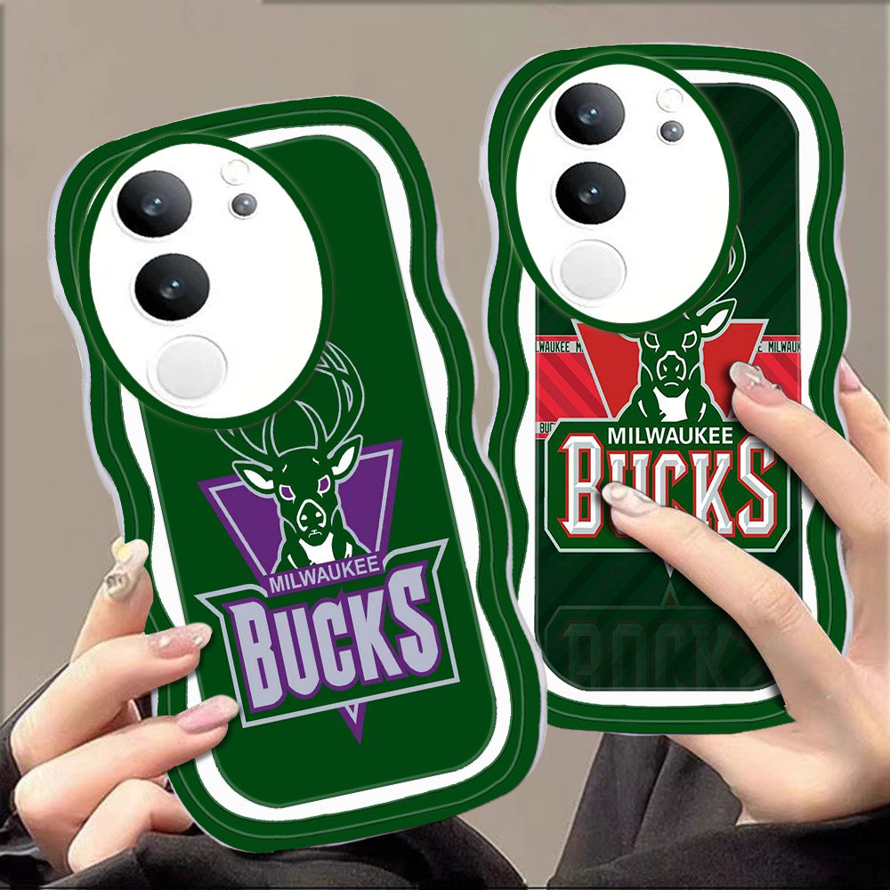 C-45 Milwaukee Bucks Casing untuk VIVO V40 Y29 Y100 V50 Y29S Y29T Lite 5G TPU Case