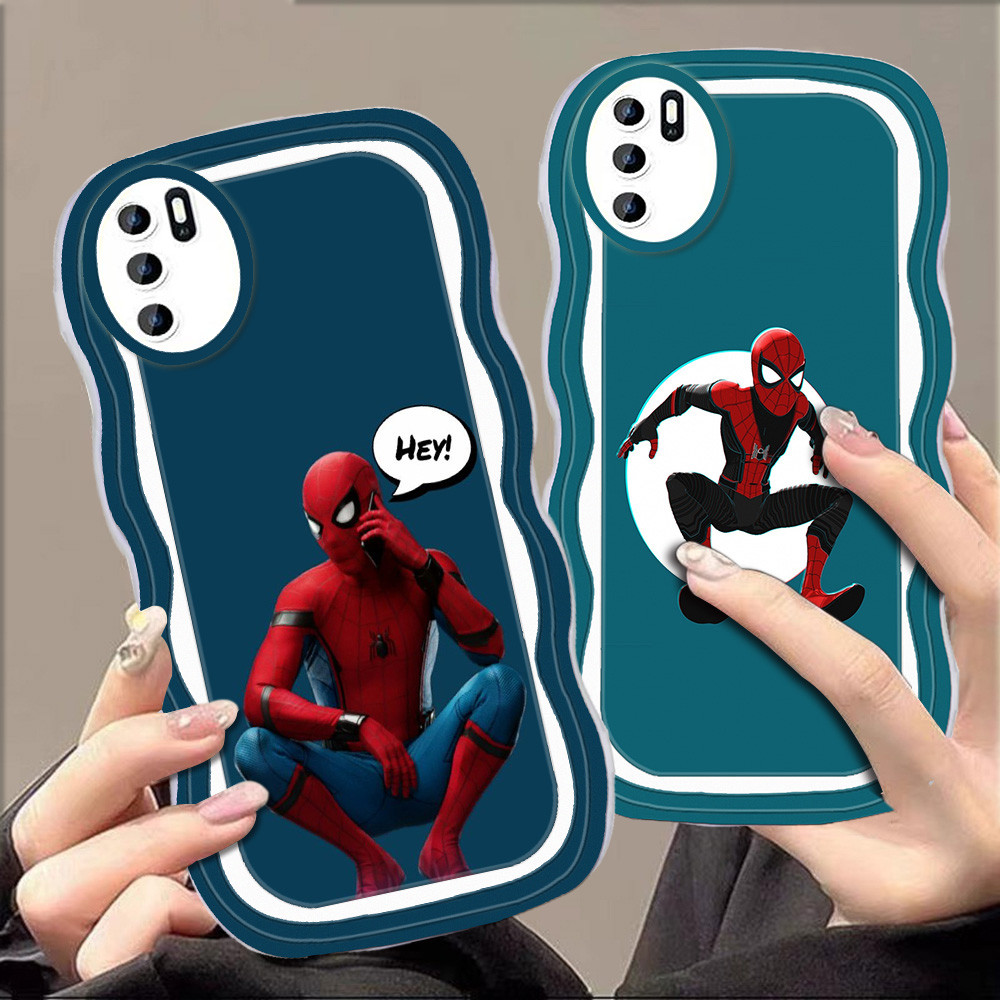 C-13 Spiderman Casing untuk OPPO A16 A54 A54s A55 A16s 5G TPU Case