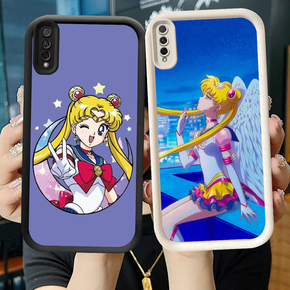 TS-91 Sailor Moon Shockproof Casing untuk Samsung A50 A50s M02 A30S A7 A02 A03 A26 Core