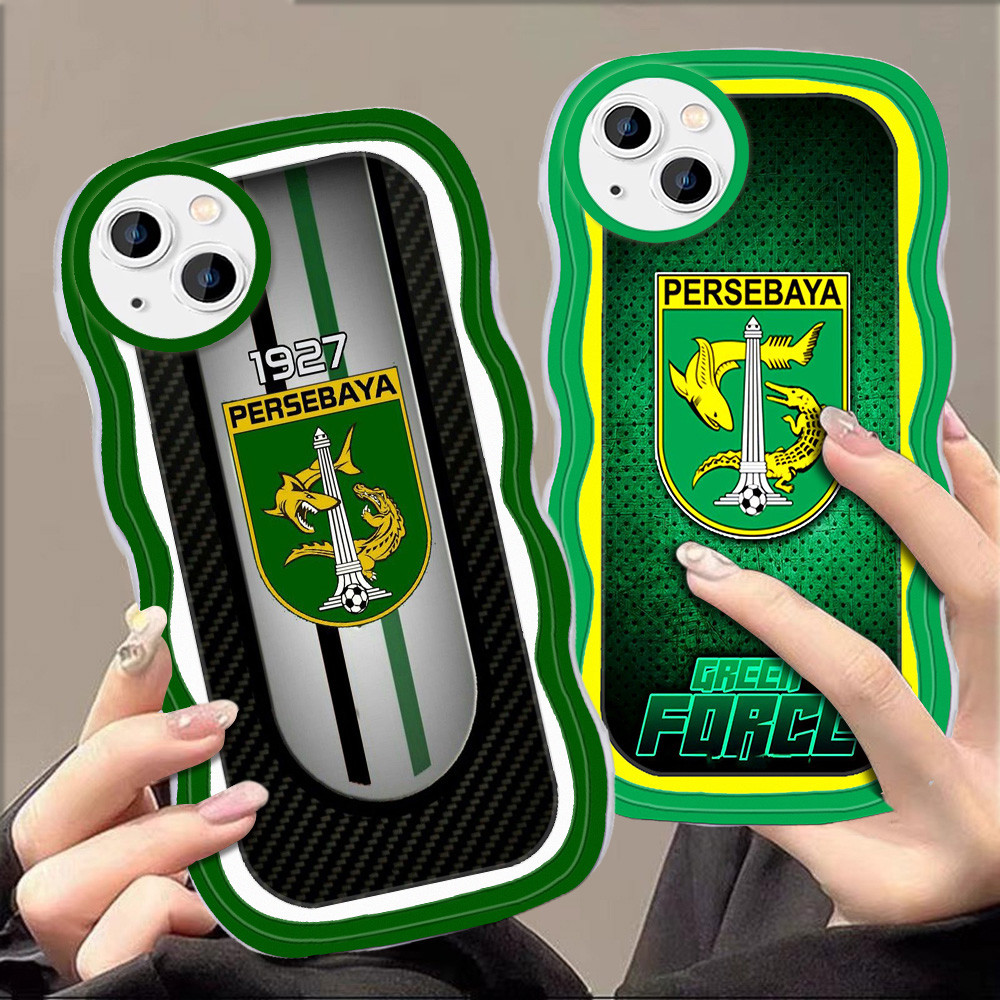 C-60 Surabaya Persebaya Casing untuk iPhone 14 15 13 Mini Plus Pro Max TPU Case