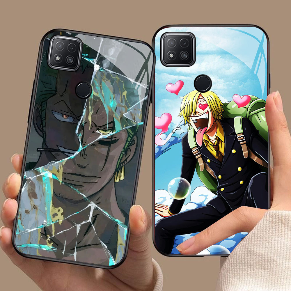 YS-74 Monkey D Luffy HD Glass Casing untuk Xiaomi Redmi 9C 10C 10A 11A 9T 11 12 12C Lite Note 8 Poco