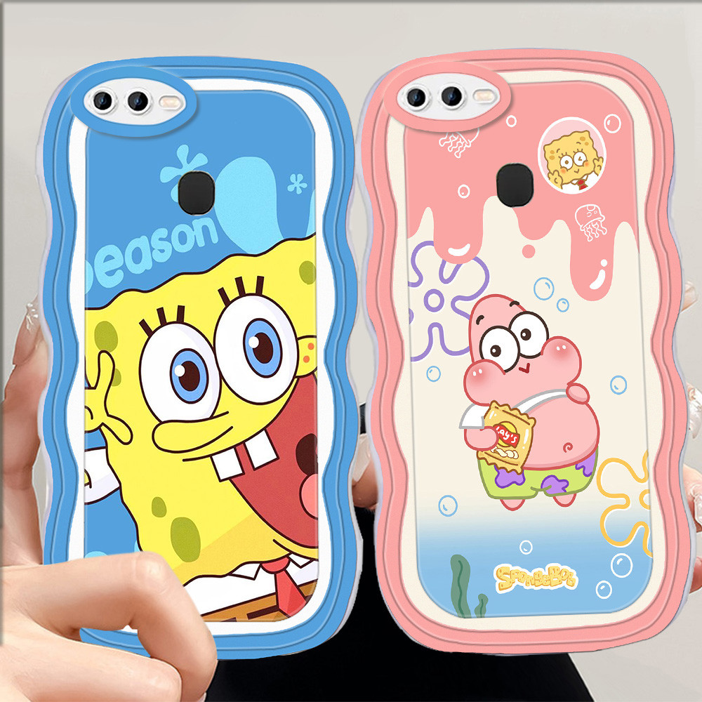 C-46 Spongebob Casing untuk OPPO A12S A7n A12 F7 A7 F5 F9 Pro A5S A11K TPU Case