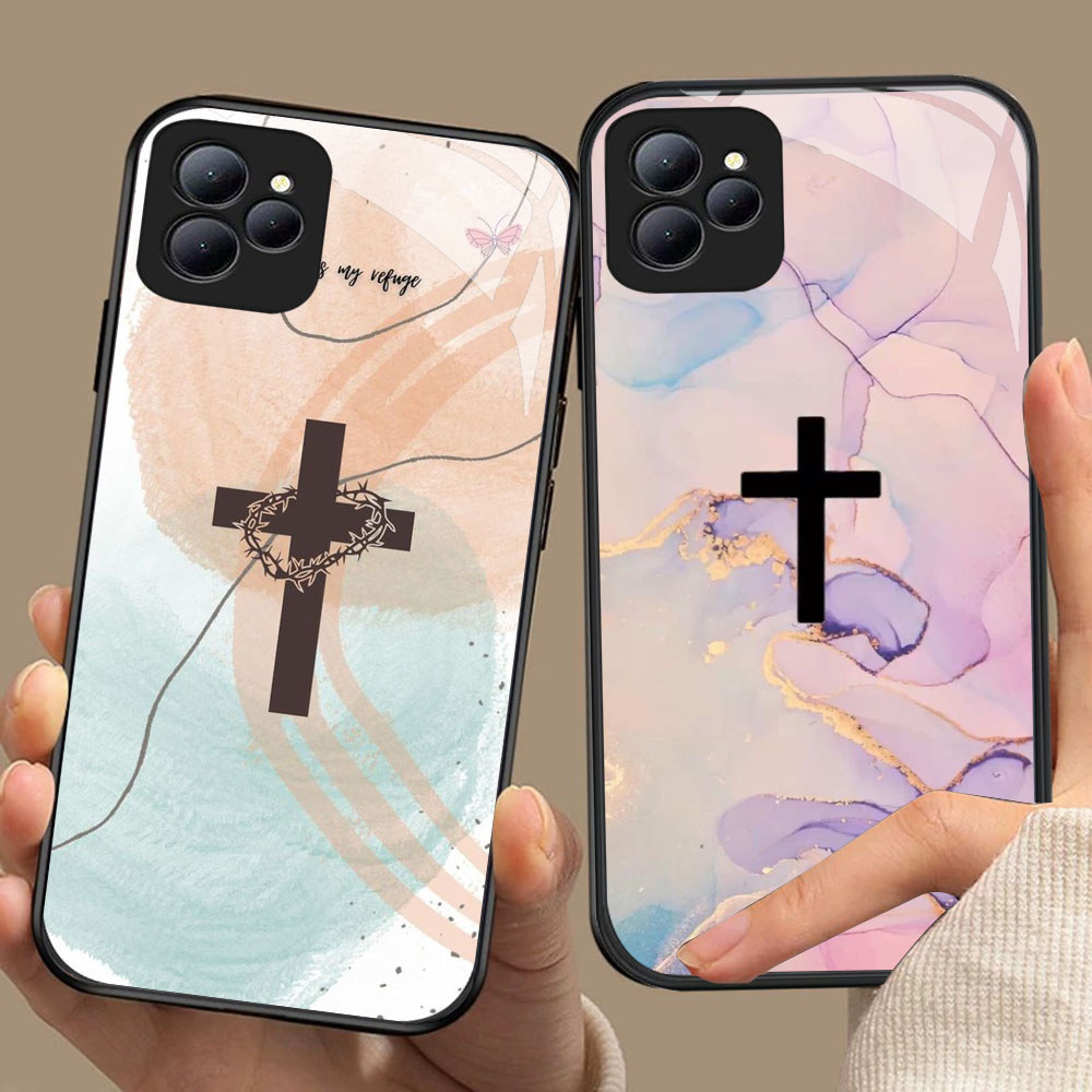 BW-61 Jesus HD Glass Casing untuk Infinix Smart 6 7 8 Hot 9 10 11 Play 30i Note 40 40i 50 50i Pro Pl